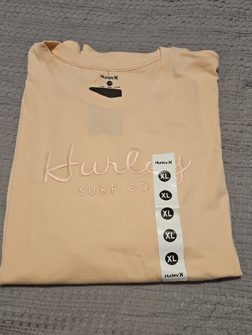 Hurley Peach Logo Short Sleeve Tee